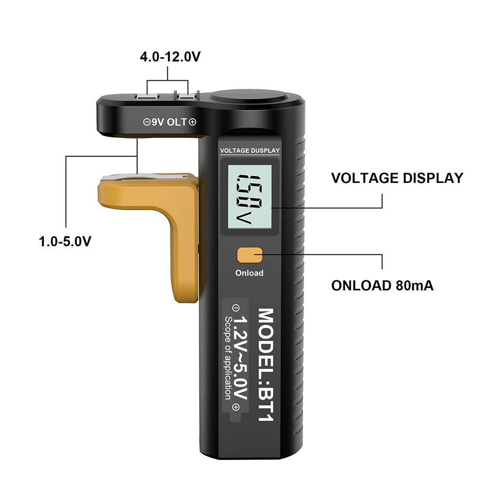 Digital Battery Capacity Tester – AA AAA C D & Button Cell Electronics Accessories Peaceful Pleasures Health and Wellness