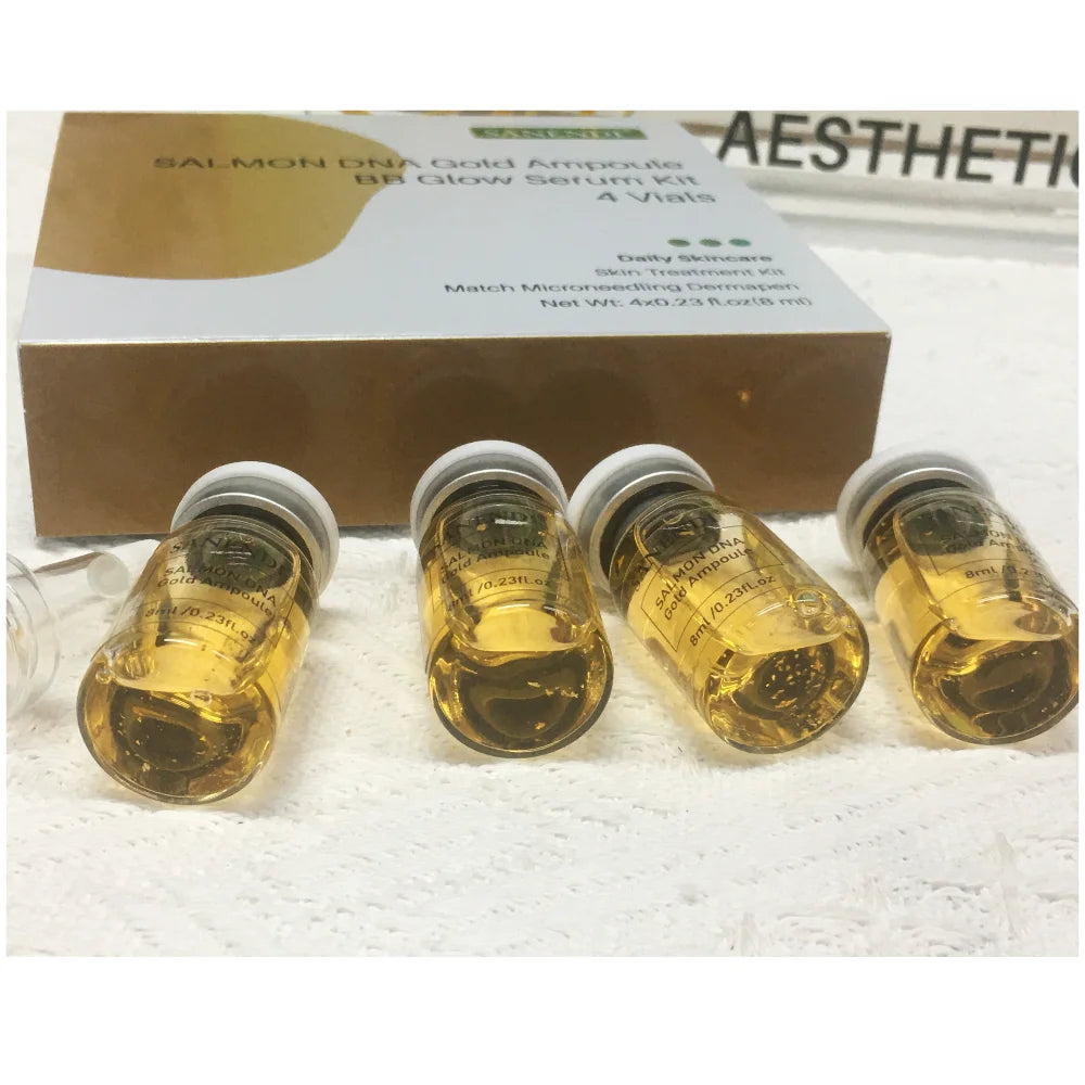 SANENDI Salmon DNA Gold BB Glow Kit 4PCS Ampoule | K-Beauty