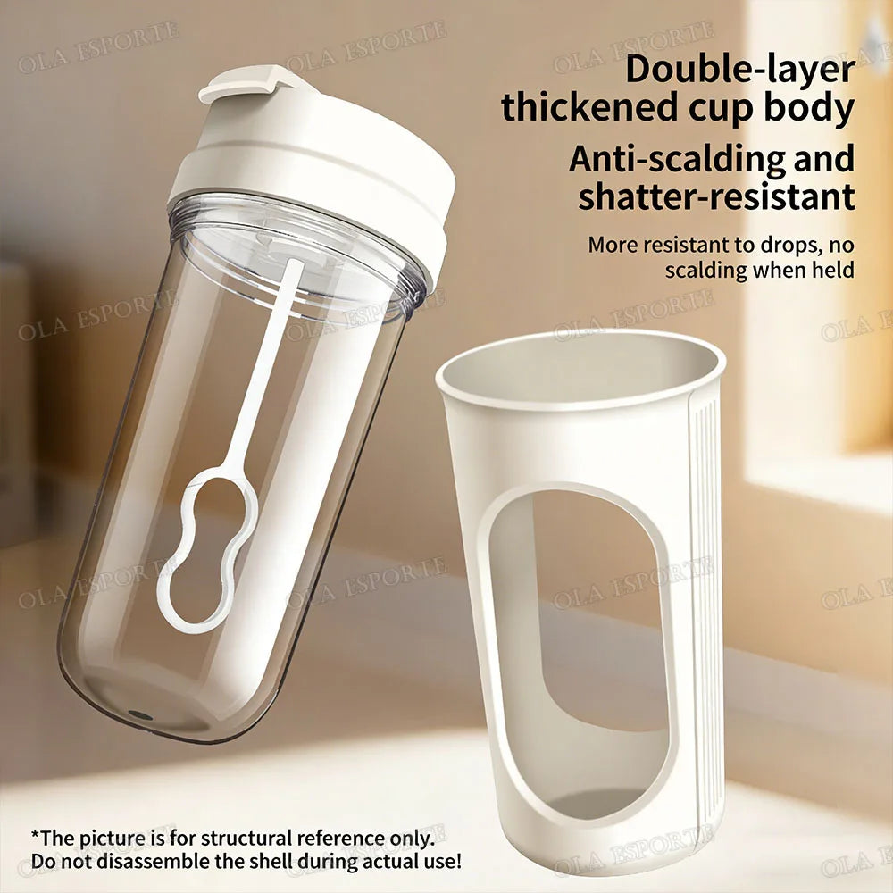 Electric Shaker Cup - Automatic Self-Mixing Cup Sports Protein Powder Shaker Cup with Electric Mixing Function Coffee Shaker Cup Peaceful Pleasures Health and Wellness