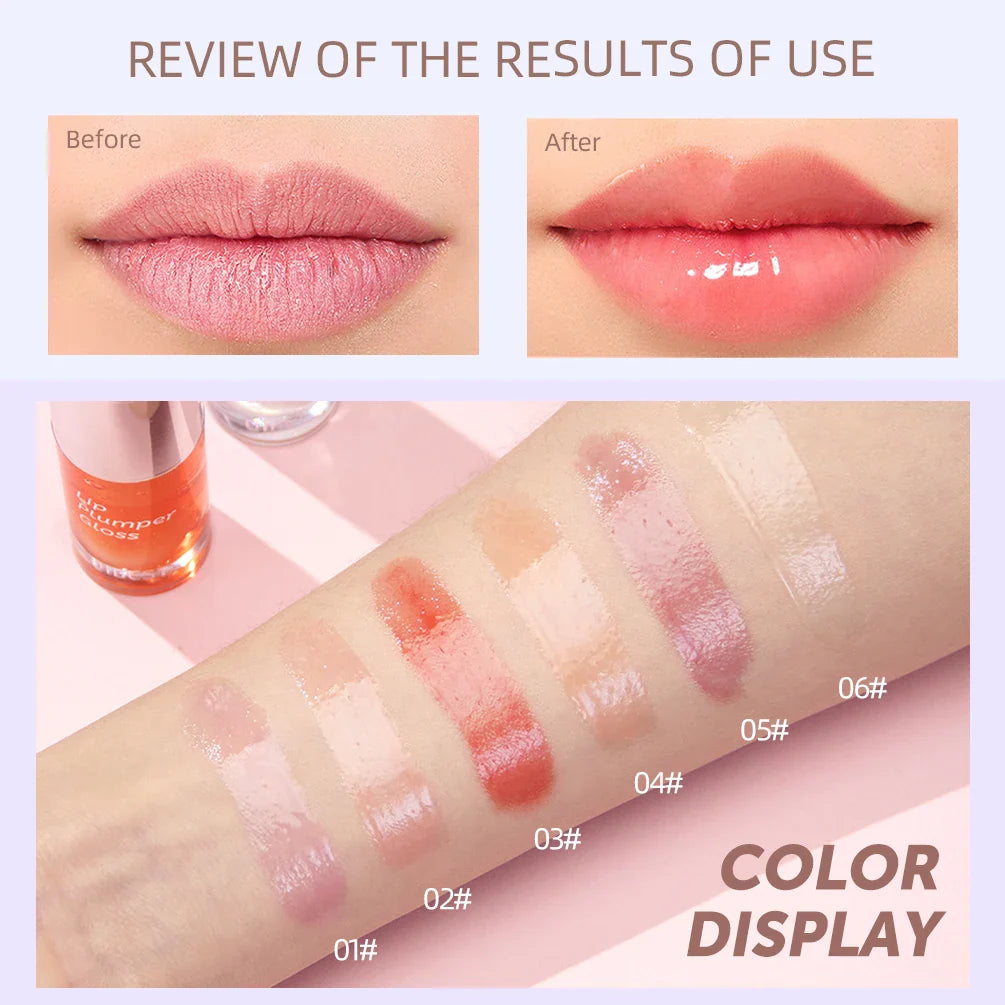 QIBEST Crystal Jelly Lip Oil – Tinted Gloss & Lip Balm