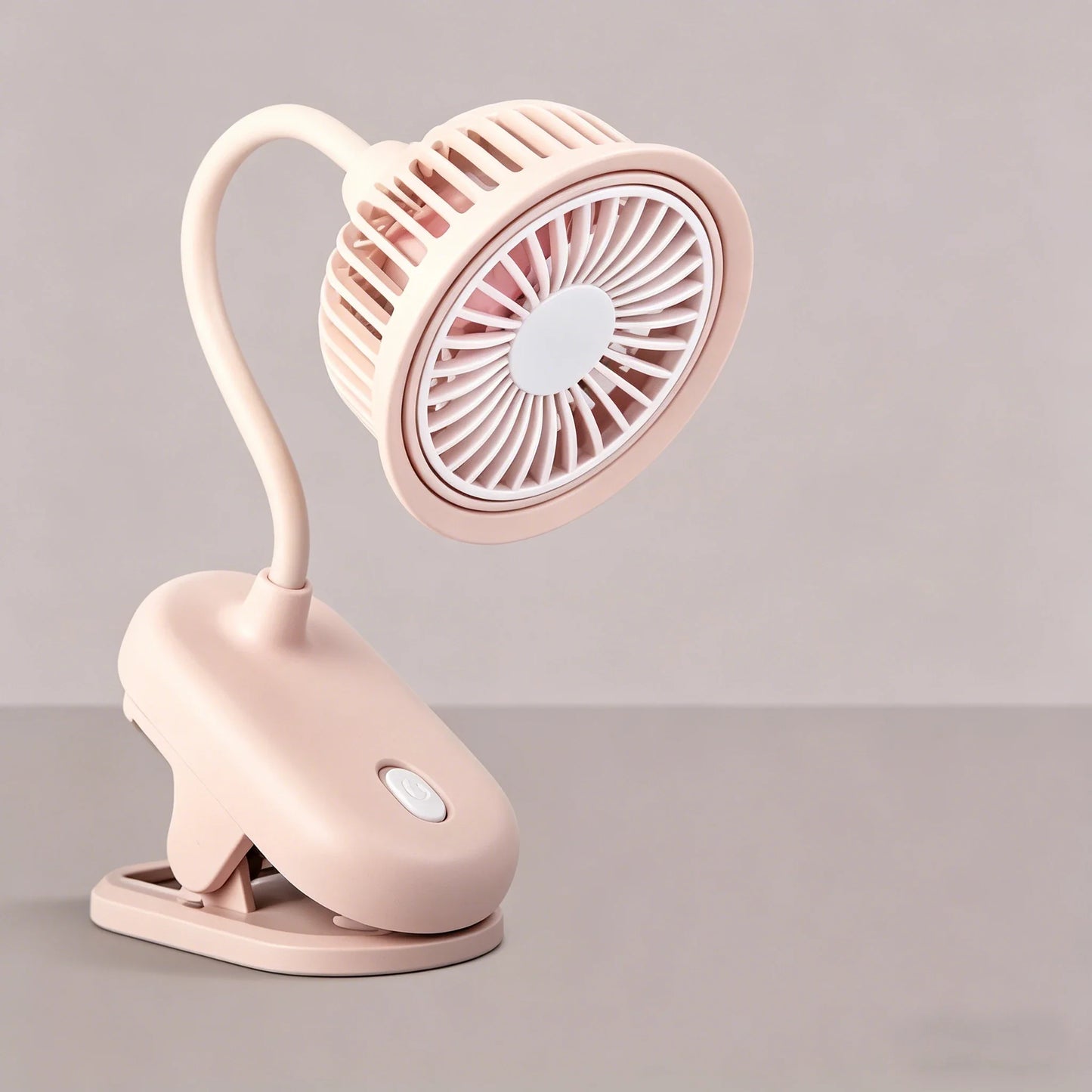 Clip-On Mini Fan 360° Flexible Neck | USB Rechargeable Quiet