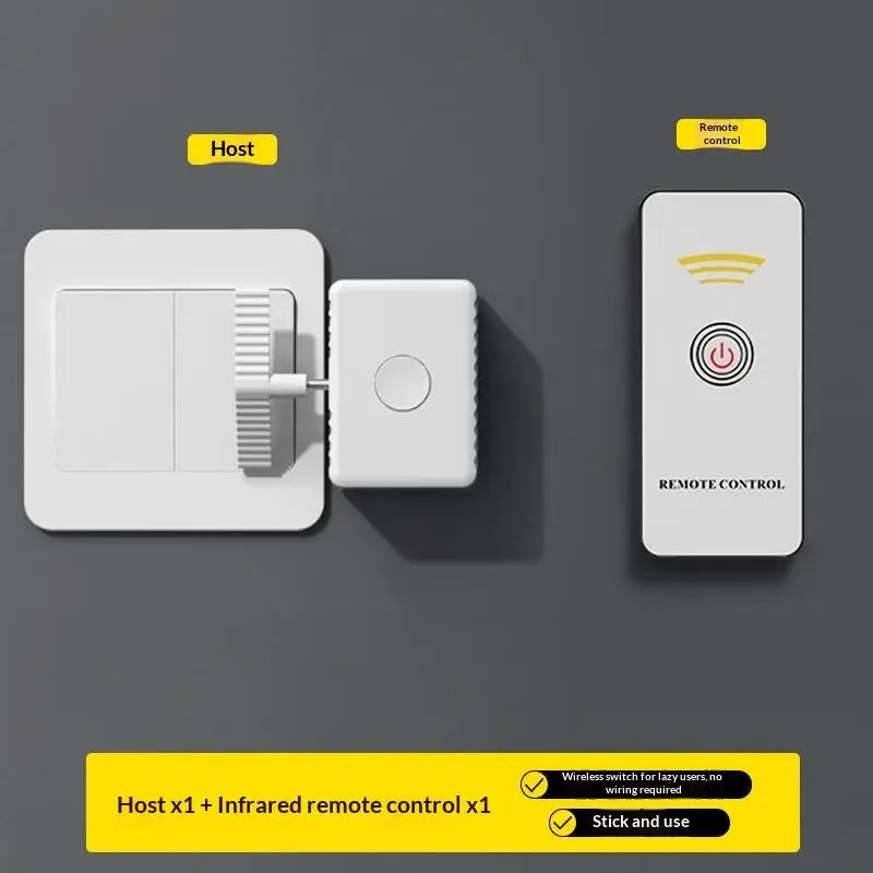 1pc Intelligent Type-C Rechargeable Lazy Remote Control Switch Wireless Control Light Switch Off Tool Automatic Button Pusher Peaceful Pleasures Health and Wellness A1 0