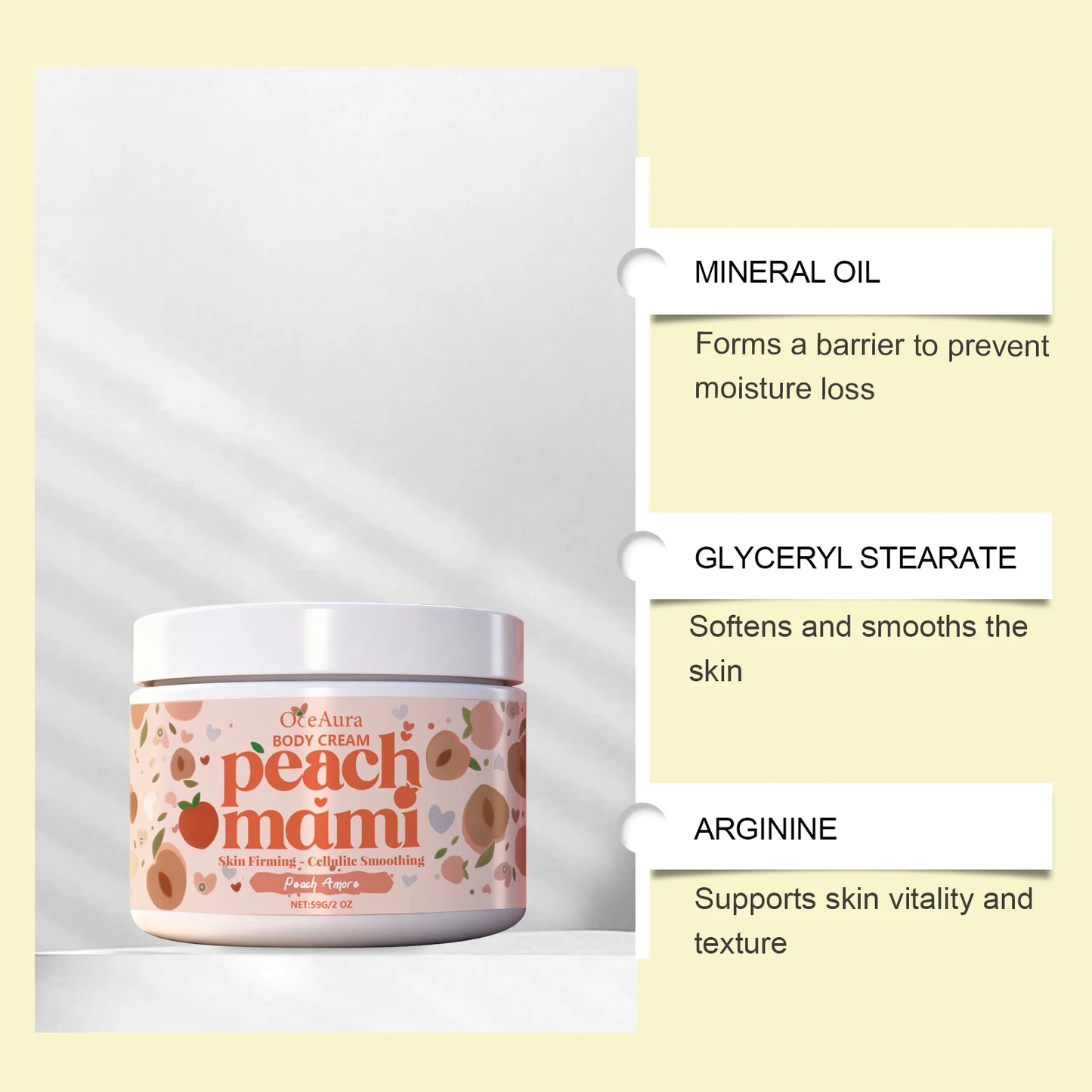 Peach Firming Body Cream – Tighten, Lift & Moisturize