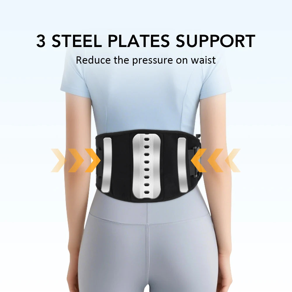 Vibration Lower Back Massager Waist Spine Plates Support Belt Heating Pad Red Light Hot Compress Portable Wearable Lumbar Brace Peaceful Pleasures Health and Wellness