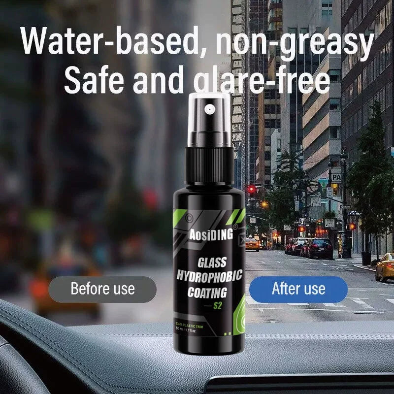 Anti-Rain for Cars Glass Water Repellent Spray Long Lasting Ceramic Windshield Nano Hydrophobic Protection Coating Peaceful Pleasures Health and Wellness