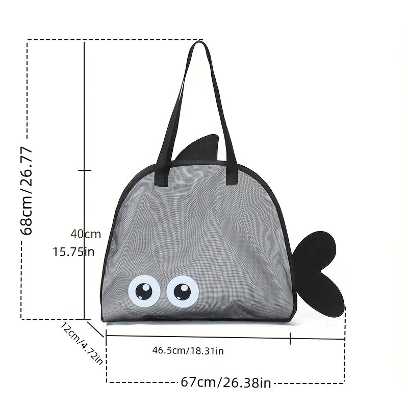Large Mesh Beach Bag – Family Pool Tote for Toys & Travel