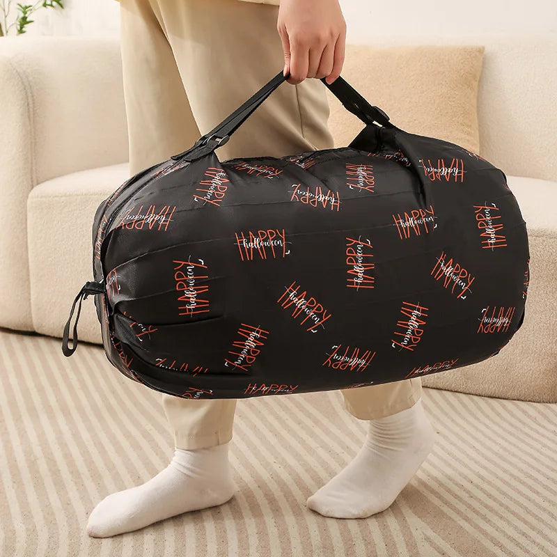 Large Capacity Eco Friendly Reusable Waterproof Heavy Duty Portable Folding Nylon Grocery Tote Bag for Supermarket Shopping Peaceful Pleasures Health and Wellness black matrix