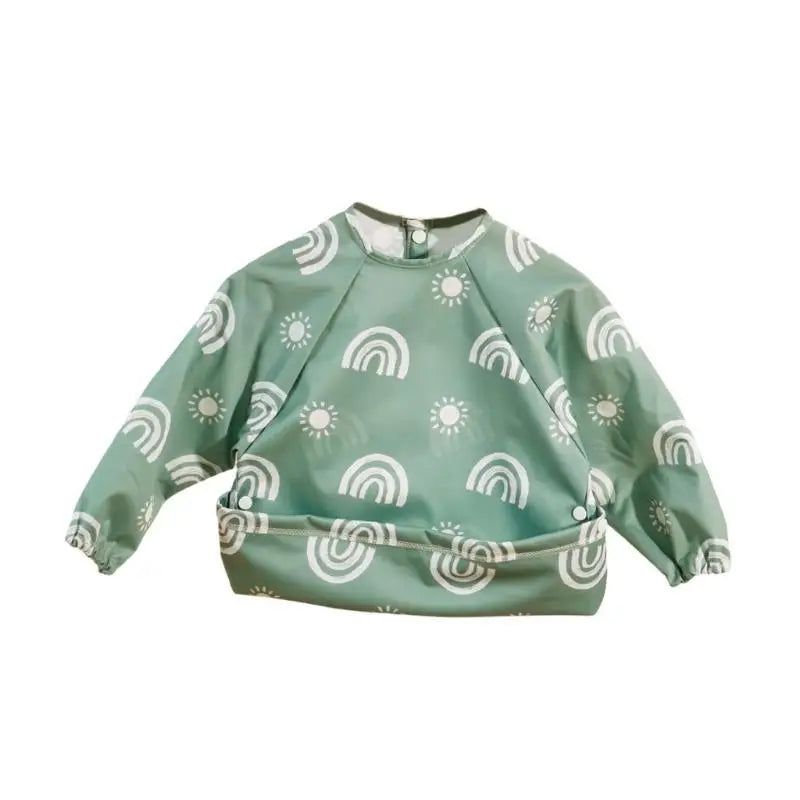 Long Sleeve Baby Weaning Bib | Toddler Coverall Feeding Apron