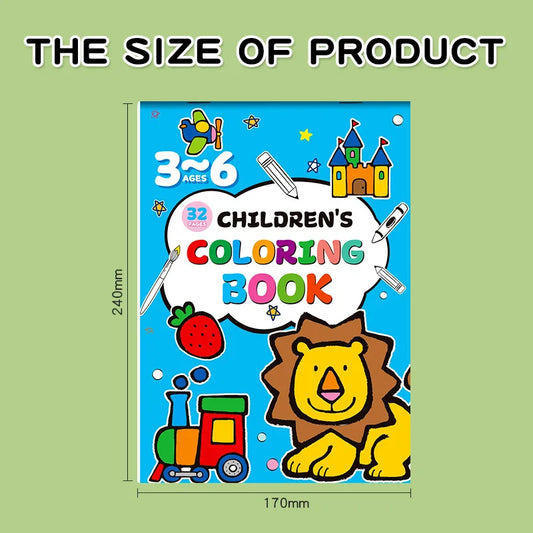 32 Pages Painting Graffiti Coloring Book Learn Art Enlightenment Peaceful Pleasures Health and Wellness