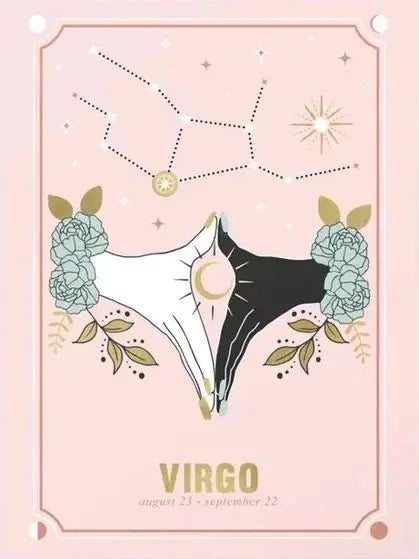 Bohemian Zodiac Tarot Astrology Canvas Wall Art | HD Print