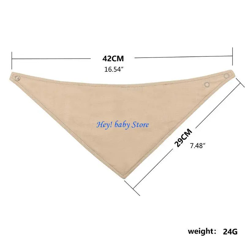 4-Pack Soft Cotton Baby Bandana Bibs | Muslin Drool & Feeding