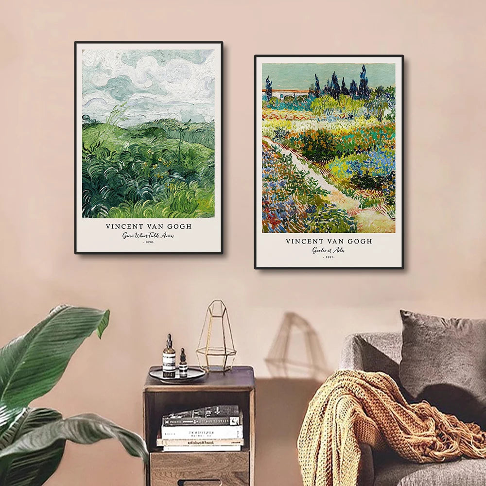 Vincent Van Gogh Writings Canvas Prints Painting Posters Great Work The Starry Night Poster Wall Art Living Room Bedroom Decor Peaceful Pleasures Health and Wellness