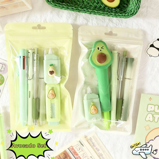 Avocado Stationery Fresh Green Series Practical Student Multi Creative Peaceful Pleasures Health and Wellness