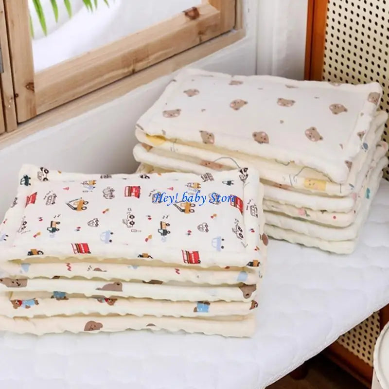 Newborn Baby Pillow – Soft Breathable 100% Cotton Head Support