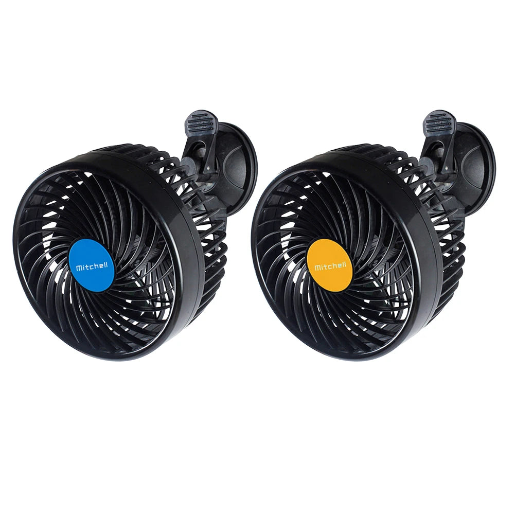 12/24V Air Circulator Fan Adjustable Auto Cooling Fan Sucker Electric Car Circulator Mini Car Fan Cooler for Auto Truck Off-Road Peaceful Pleasures Health and Wellness