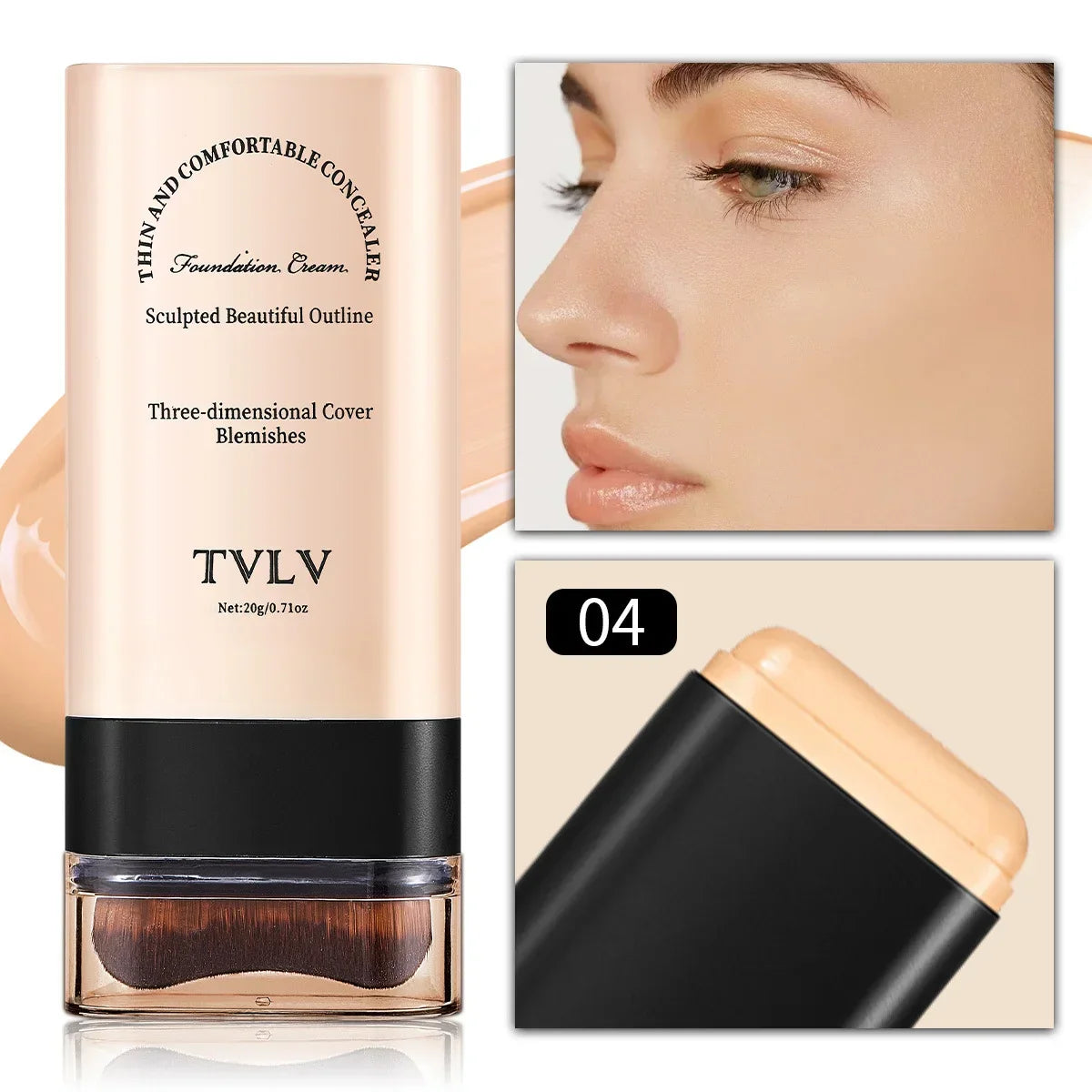 TVLV Eraser Foundation Stick 20g – Full Coverage Concealer