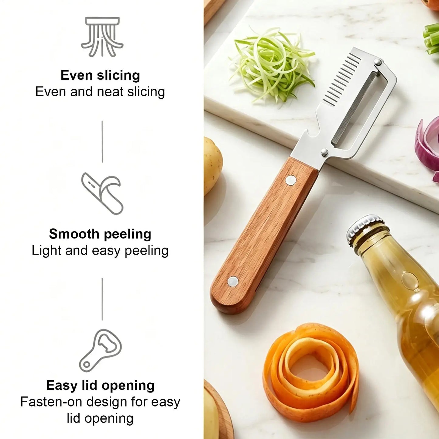 2-Piece Stainless Steel Vegetable Peeler Set – Fruits & Veg