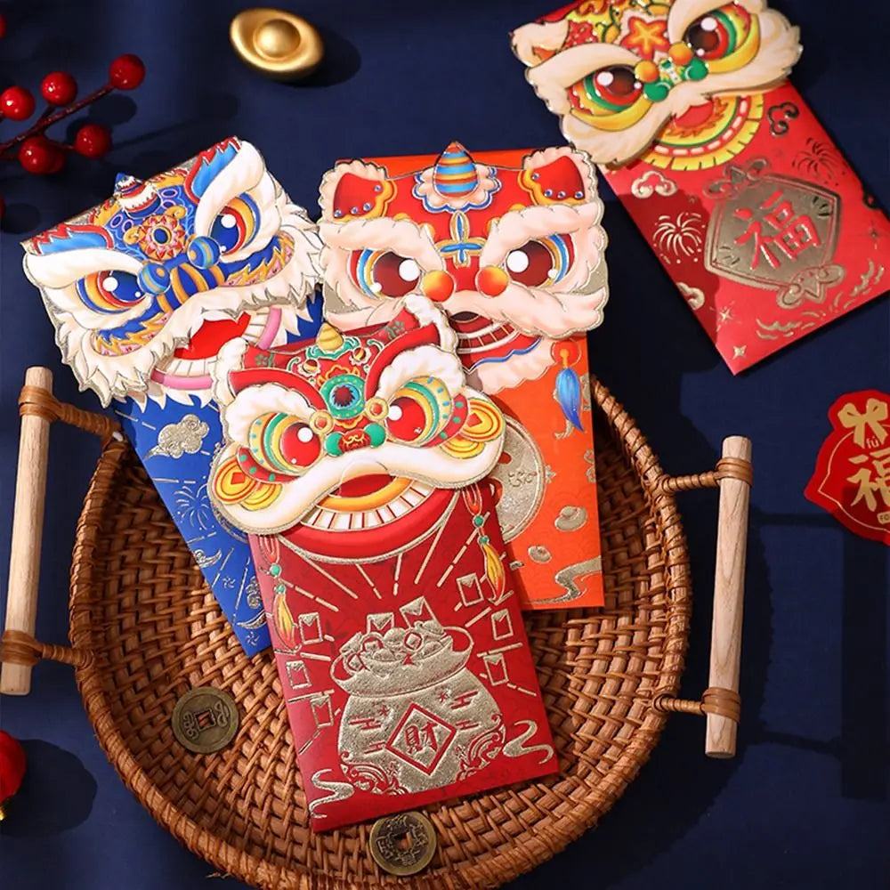 2024 New Year Packet Red Envelope Dragon Pattern Best Wishes Money Pocket Luck Money Bag Good Luck Money Bags Wedding Birthday Peaceful Pleasures Health and Wellness