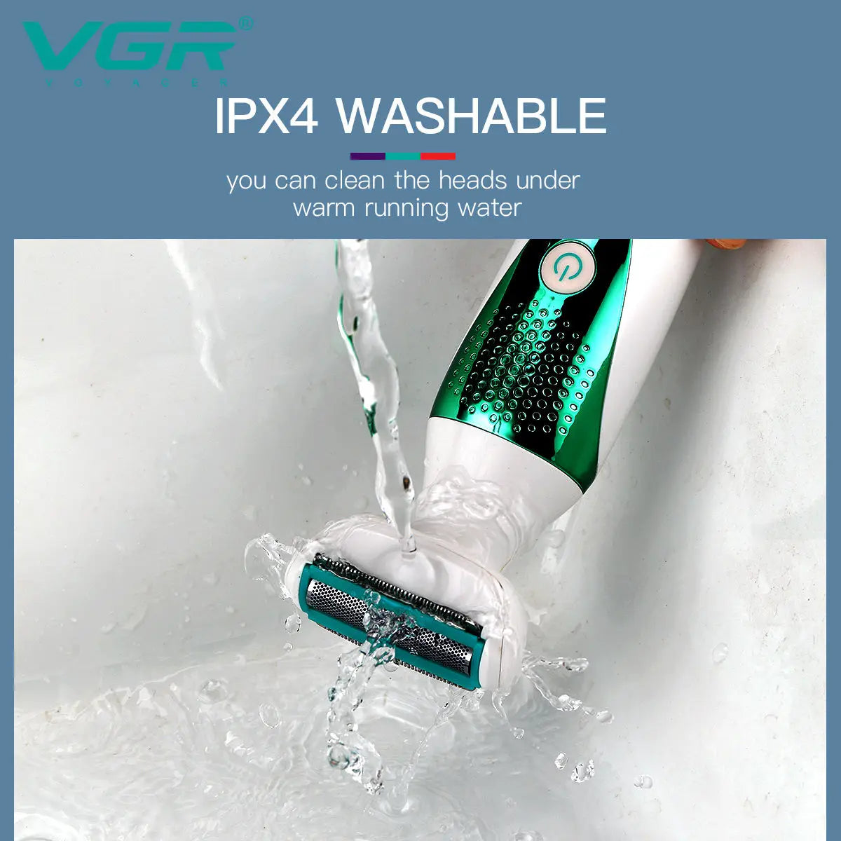 VGR 720 Personal Care (5 In 1)Shaver 3D Curved Net Epilator Body Washable Appliances Eyebrow Wash Face Massage Nose Shaving Peaceful Pleasures Health and Wellness
