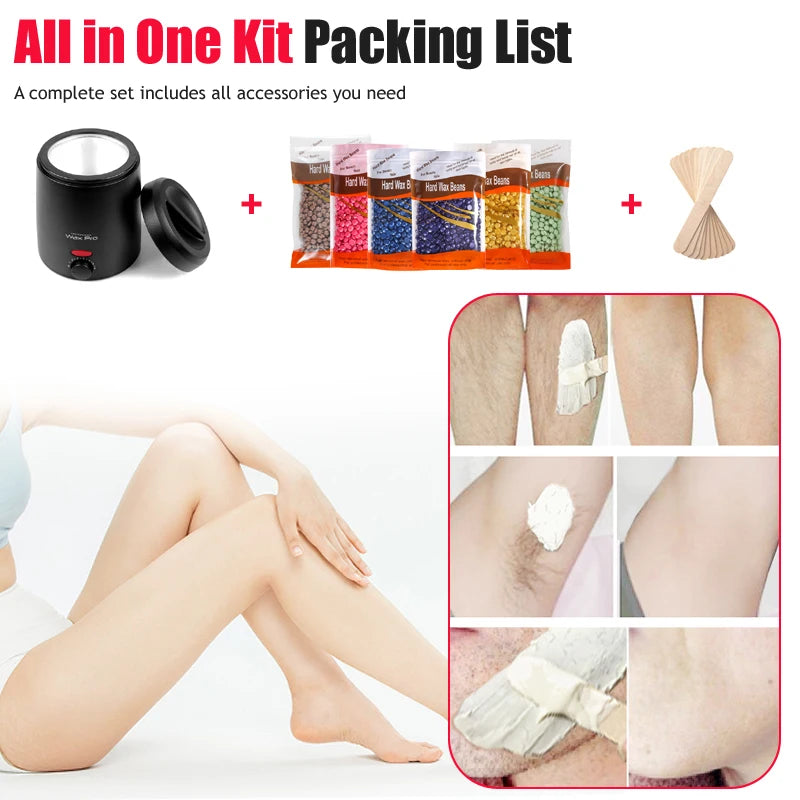 Wax Melter for Depilation Heater Machine Makers for Hair Removal Wax Depilatory Pot Professional Wax Warmer Body Hair Remove Peaceful Pleasures Health and Wellness