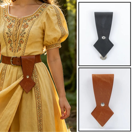 UYEE Belt Vintage Rhombus Leather Waist Accessory Skirt Lift Clip Peaceful Pleasures Health and Wellness