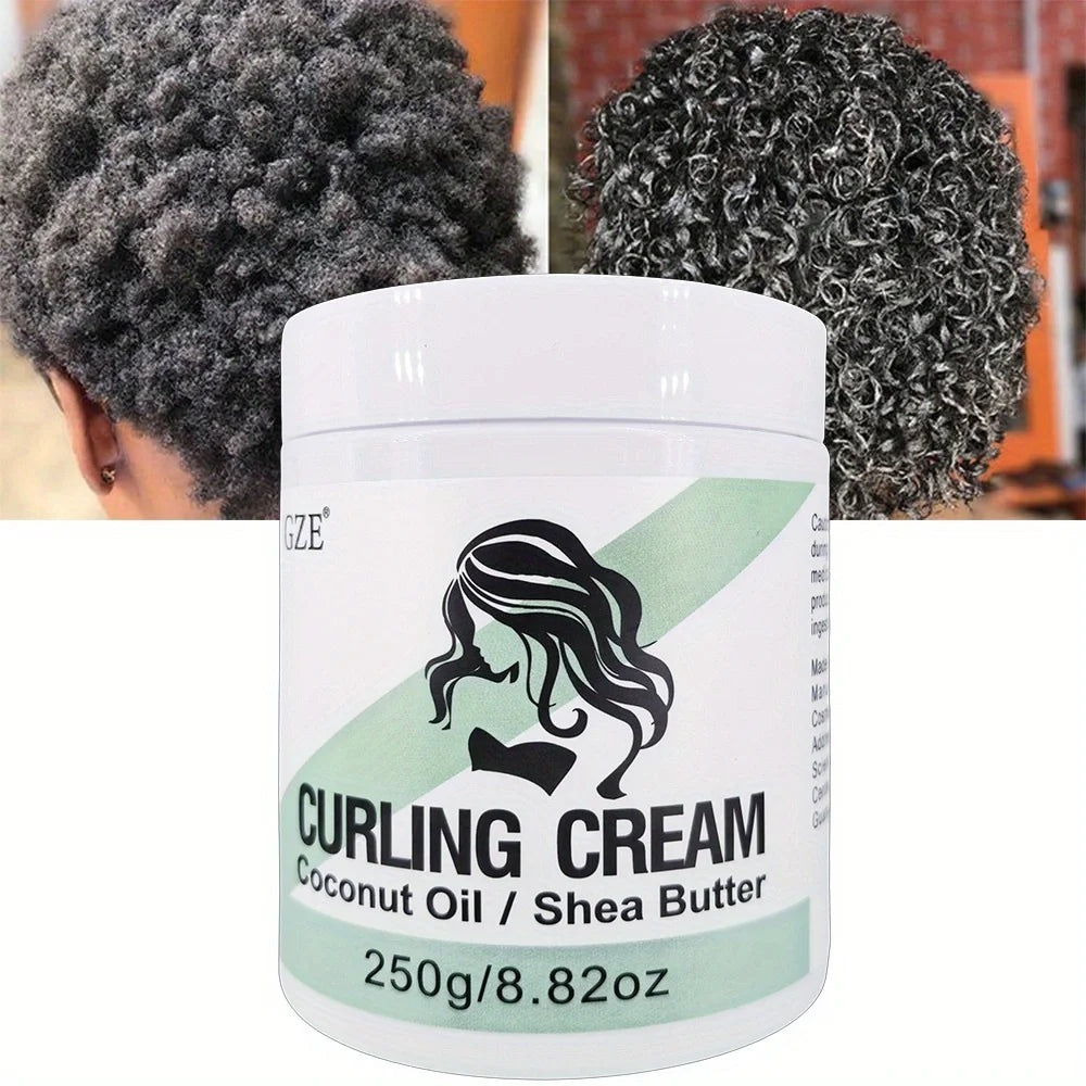 GZE Coconut Curl Defining Cream – Frizz-Free Bouncy Curls 250g Curl Defining Cream Peaceful Pleasures Health and Wellness