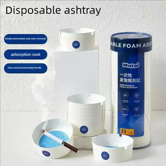 High quality environmental protection disposable paper ashtray with cigarette ointment, specially designed for bars and parties. Peaceful Pleasures Health and Wellness