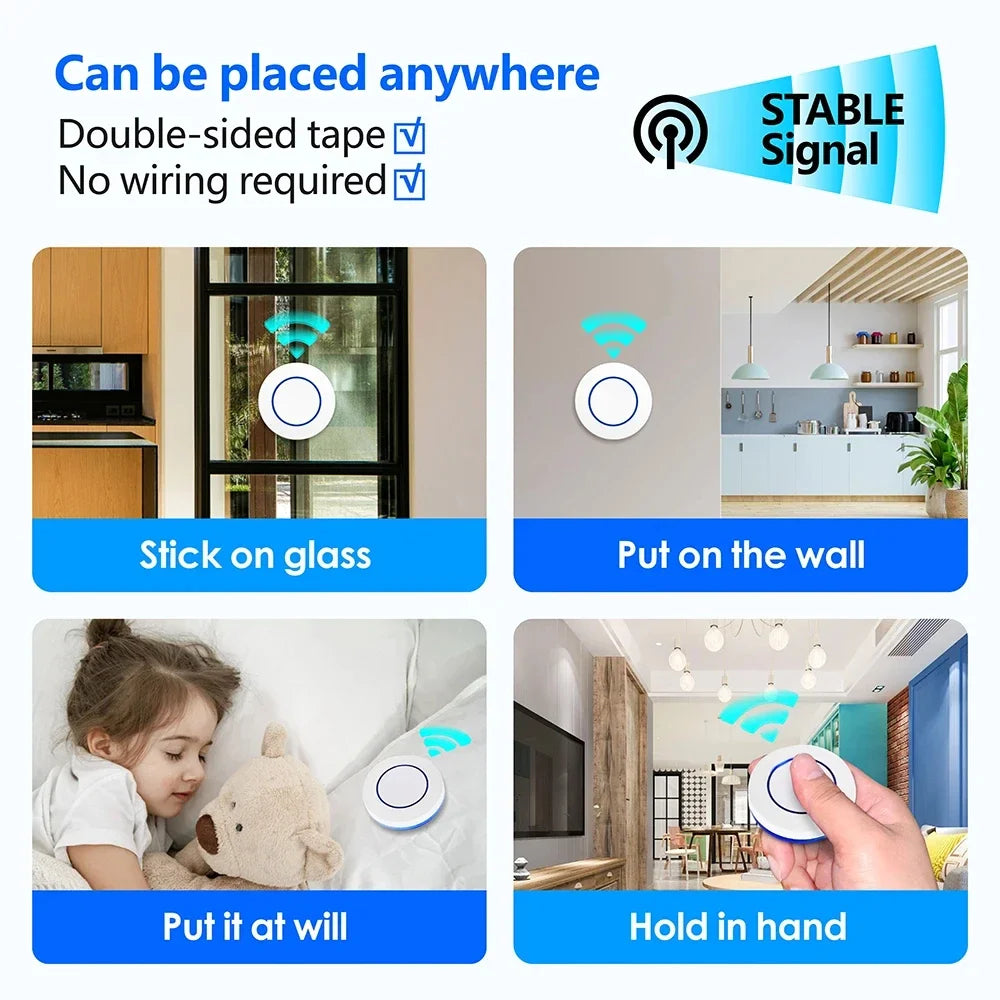 433MHz Wireless Light Switch 220V 110V 10A Relay Breaker Remote Control Mini Round Button Switch for Home LED Lamp Wall Switch Peaceful Pleasures Health and Wellness