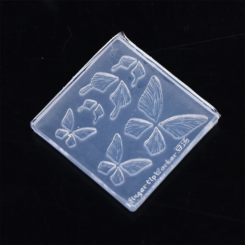 1Pcs 3D Silicone Nail Mold Butterfly Mould Stamping Plate Nails Stencils DIY UV Gel Nail Carving Mold Peaceful Pleasures Health and Wellness