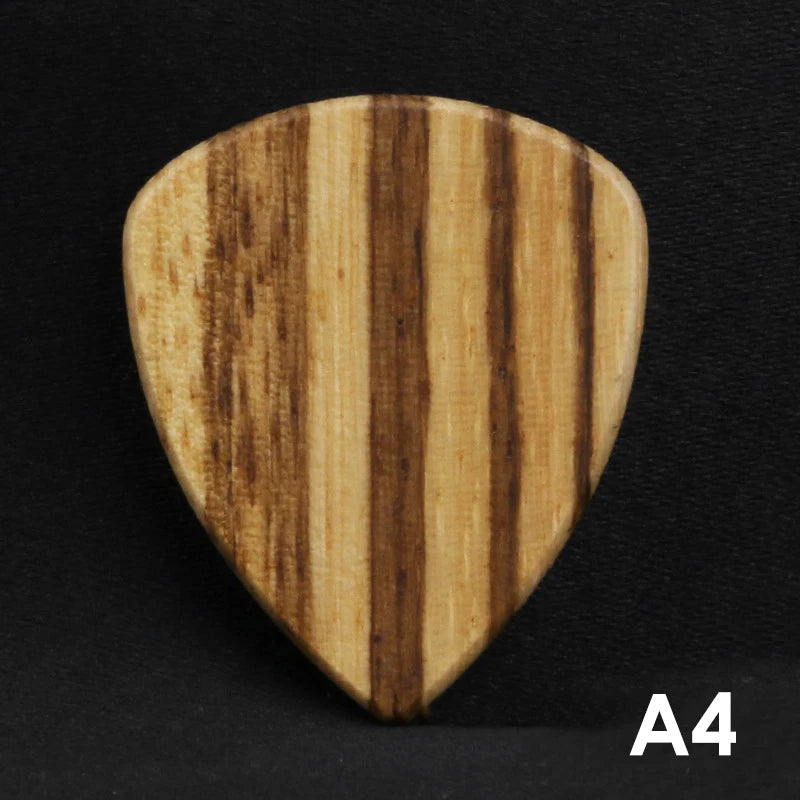 Wooden Acoustic Guitar Picks Bass Ukulele Plectrum Hearted Shape