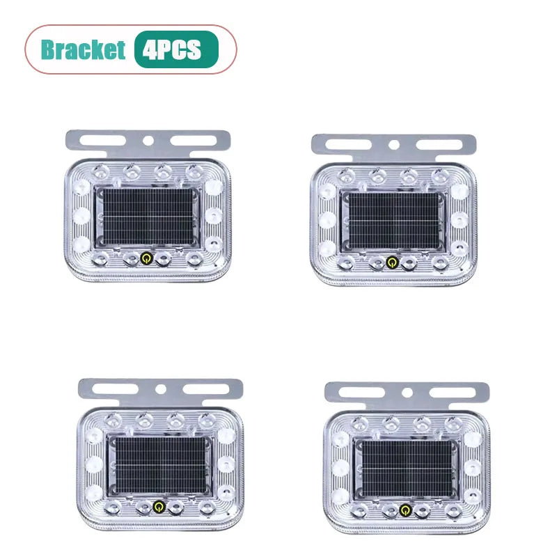 Solar LED Emergency Strobe Warning Light | Magnetic USB Charge