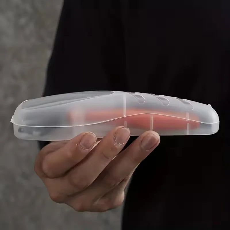Transparent Razor Travel Case – Dustproof Cartridge Storage Box