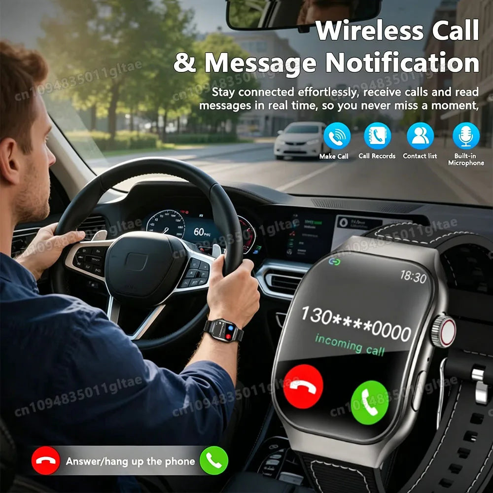 2026 New in Curved Screen Women's Smart Watch 2.01'' AMOLED HD Touch Screen Bluetooth 5.3 Voice Call Men's Fitness Smart Watch Peaceful Pleasures Health and Wellness