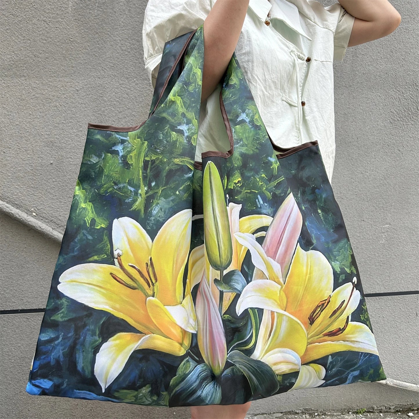 Large Foldable Reusable Nylon Shopping Bag – Travel Tote
