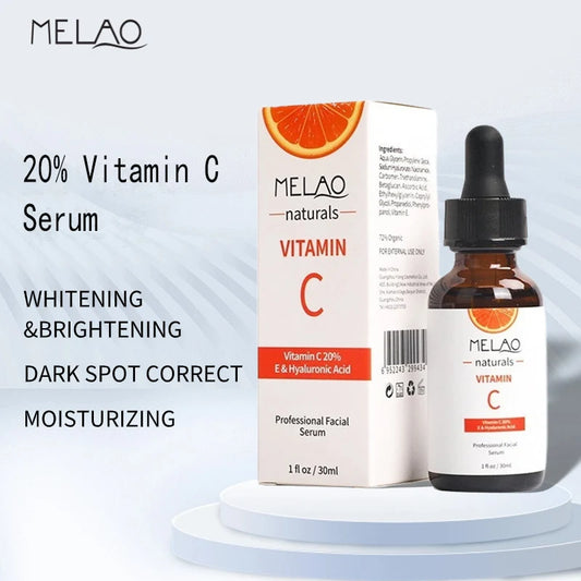 1 Fl.Oz/30ml Vitamin C Serum 20%, Enriched With Hyaluronic Acid And Retinol, Amino Acids Blend, Hydrating & Plumping Skin Care Peaceful Pleasures Health and Wellness