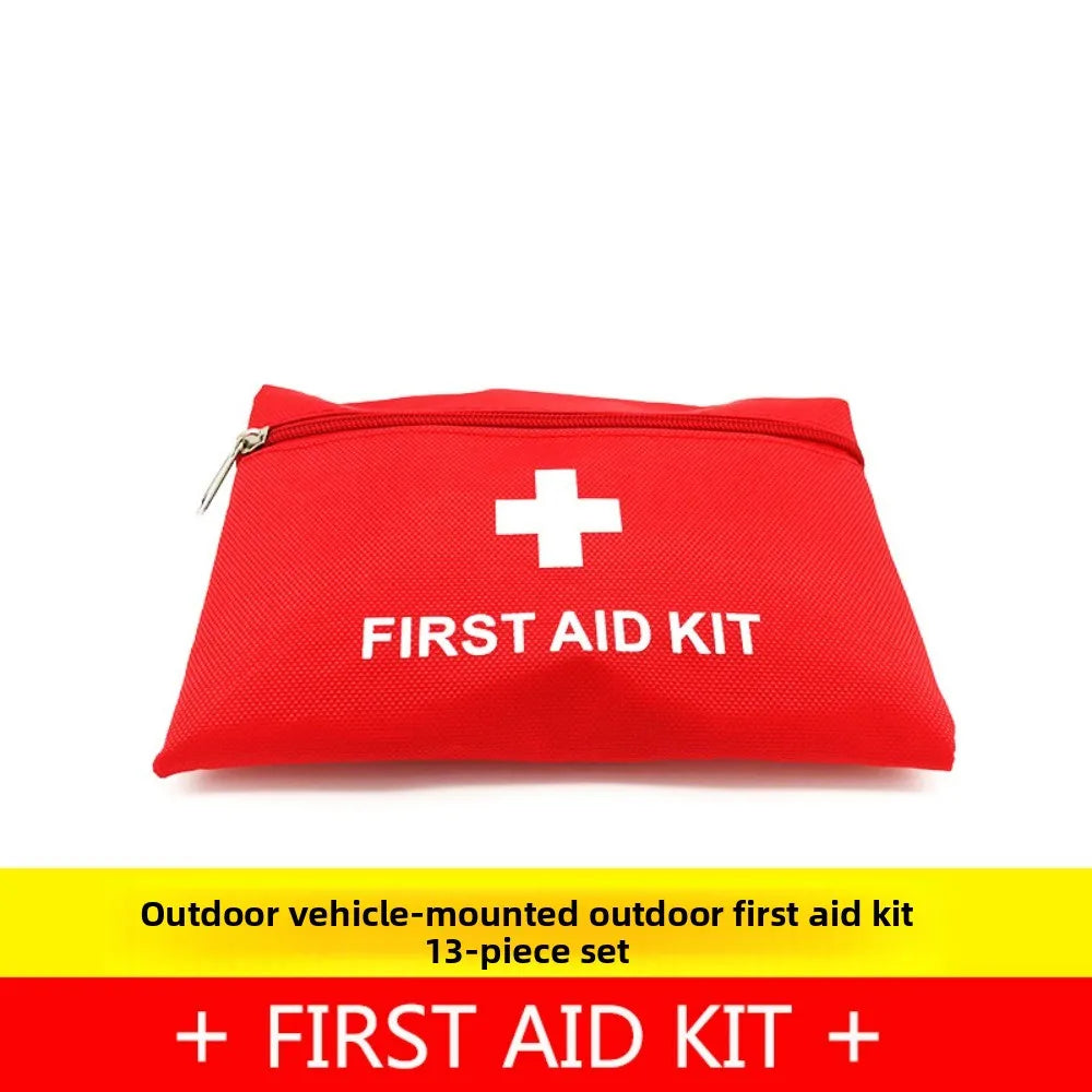 13-Piece Set First Aid Kit: Portable Emergency Kit for Outdoor Wilderness Survival, Home & Travel, with Wound Care Supplies Peaceful Pleasures Health and Wellness