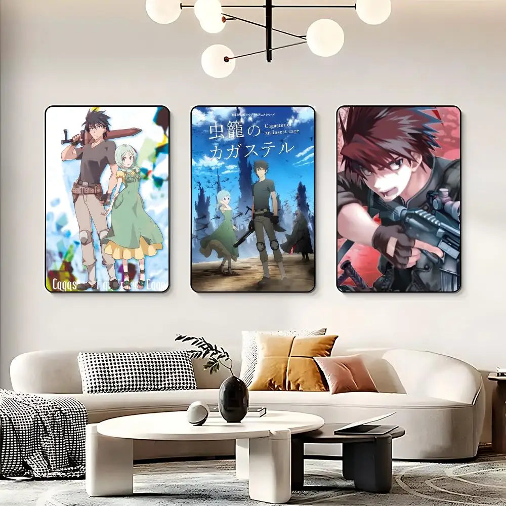 Cagaster of an Insect Cage Anime Poster | HD Self-Adhesive Wall Art Anime Wall Poster Peaceful Pleasures Health and Wellness