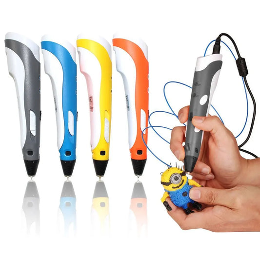 3D Pen Original DIY 3D Printing Pens With ABS Filament Creative Toy Birthday Gift for Kids Design Drawing 3D Printer Pen Peaceful Pleasures Health and Wellness
