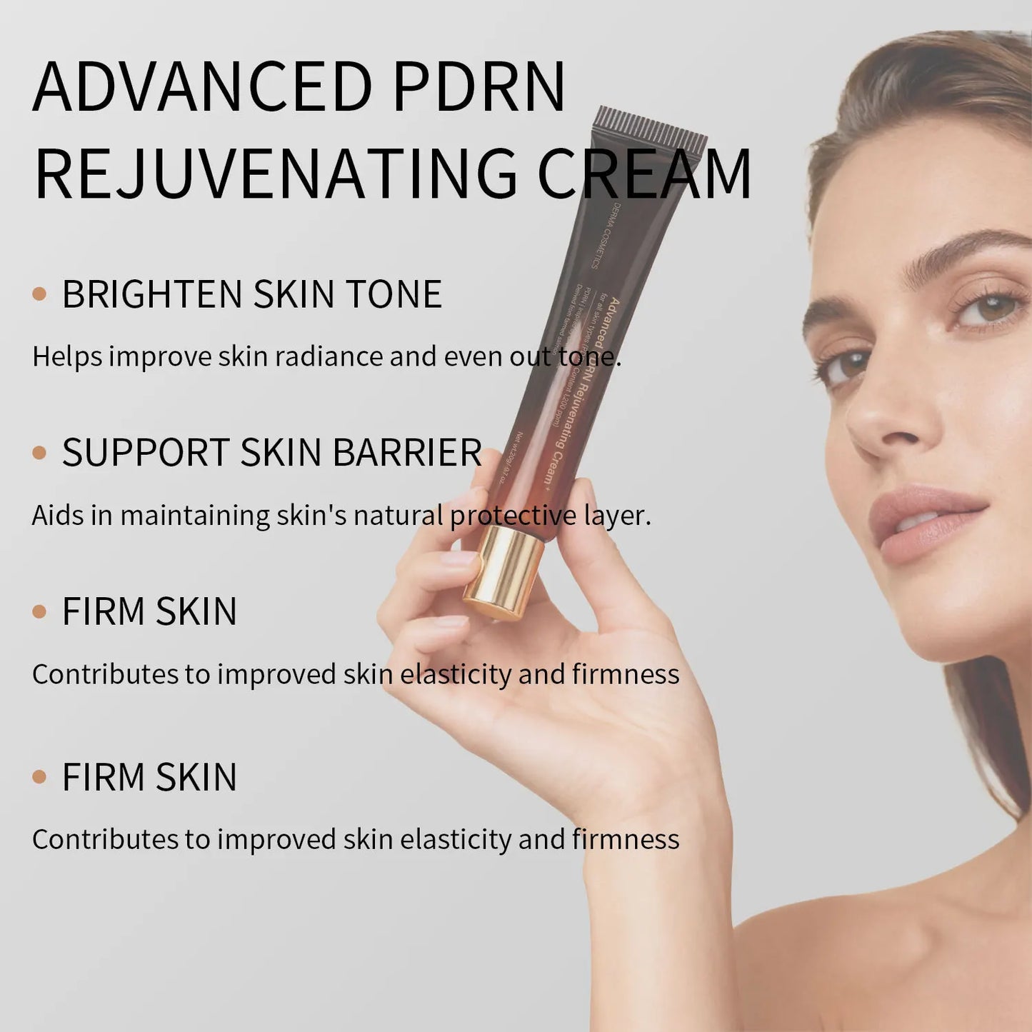 Advanced PDRN Rejuvenating Cream, 99% Pure Salmon DNA,Collagen Gel with Niacinamide, Skin Repair,Inspired Skincare Peaceful Pleasures Health and Wellness