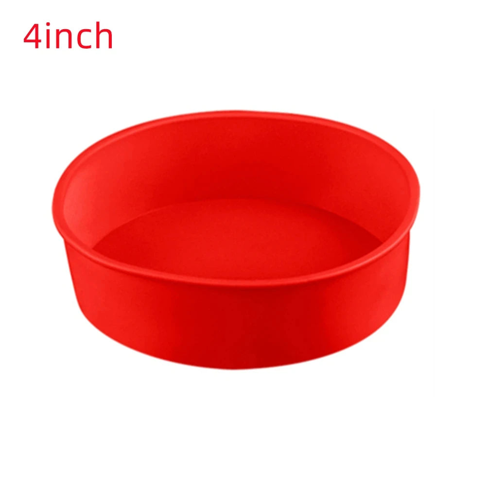 Silicone Round Cake Mold Pan | Nonstick Reusable Baking Tray