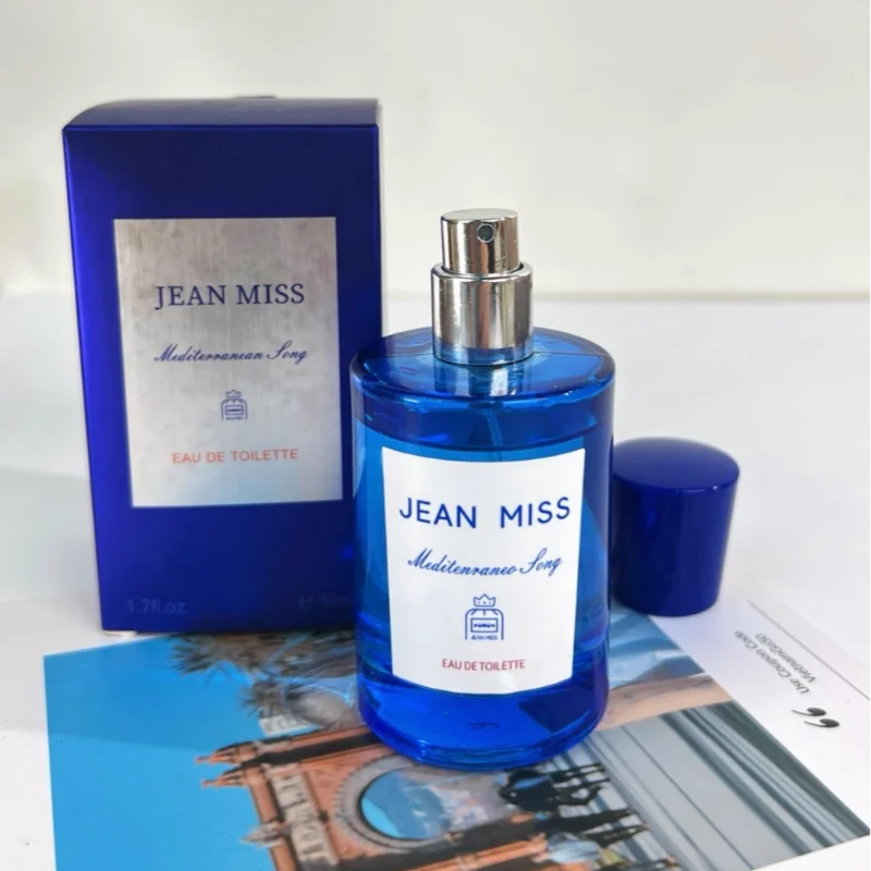 Blue Mediterranean Eau De Toilette 50ml Women Men Peach Fig Lemon Fragrance Long Lasting Fresh Ocean Scent Dating Spray Perfume Peaceful Pleasures Health and Wellness