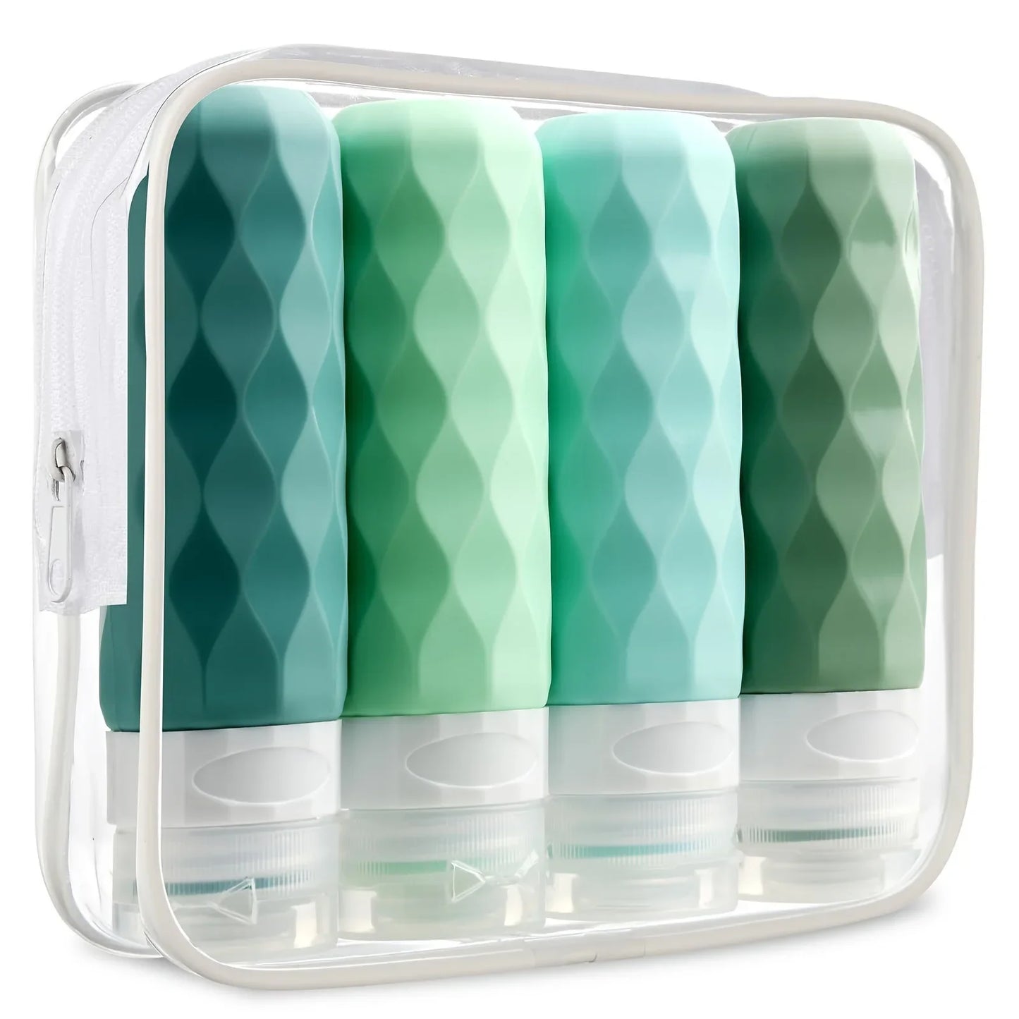 4-Pc BPA-Free Leak-Proof Travel Bottles for Toiletries