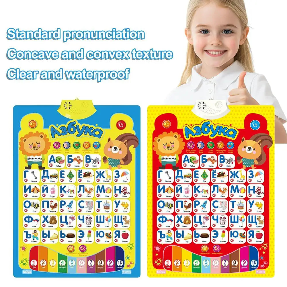 Interactive Alphabet Wall Chart for Kids Learning Peaceful Pleasures Health and Wellness