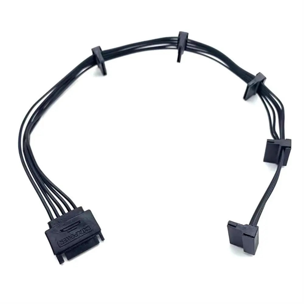 SATA/4PIN SATA Power Cable 1 Male To 5 Female IDE Male Hard Drive Splitter Cable 18AWG Power Supply SATA Extension Cable Peaceful Pleasures Health and Wellness