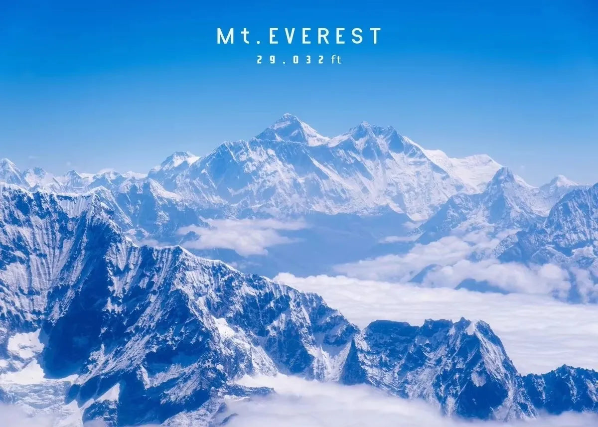 Mount Everest Panoramic Canvas Wall Art | Mountain Print