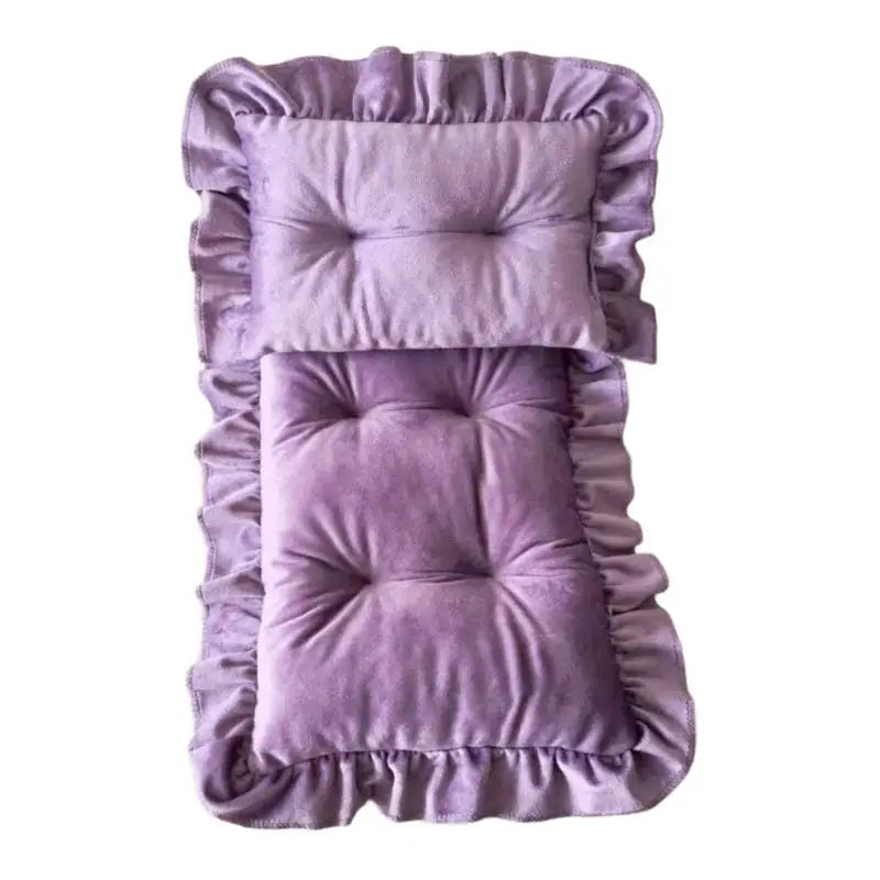 Newborn Photography Mattress & Pillow Set | Soft Cotton Props