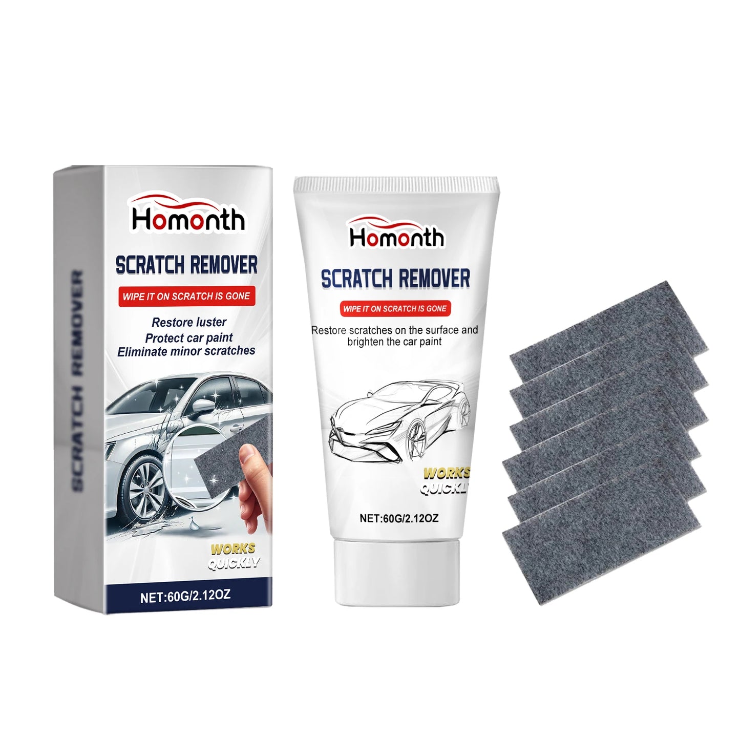 Homonth Car Scratch Remover Cream | Polish & Restore Paint