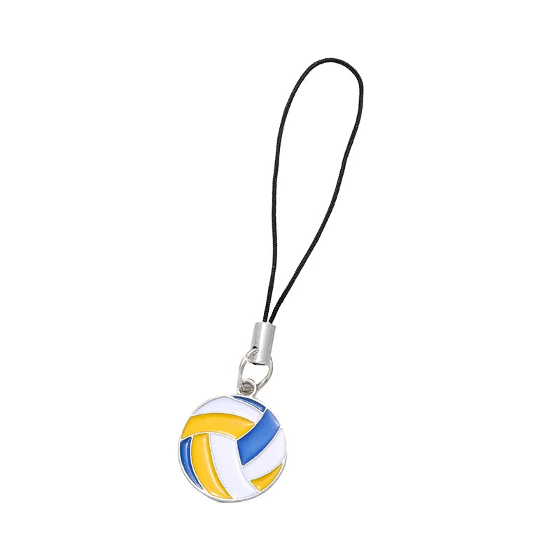 Sports Ball Keychain – Basketball Soccer Volleyball Baseball Charm