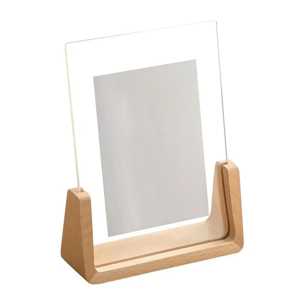 Acrylic & Wood Desktop Photo Frame | Walnut Beech U-Shape