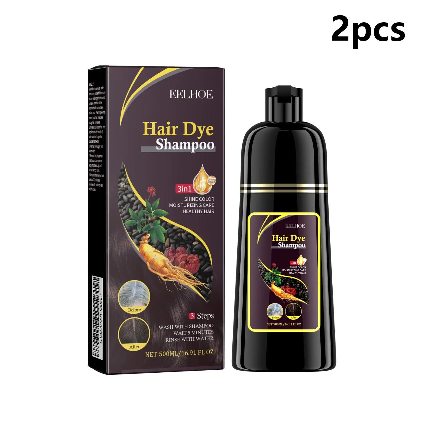 EELHOE Herbal Hair Darkening Shampoo | Polygonum & Ginseng